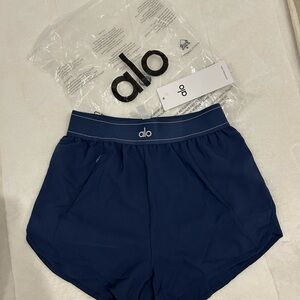 ALO Yoga Women's Deep Blue Athletic Shorts